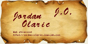 Jordan Olarić vizit kartica